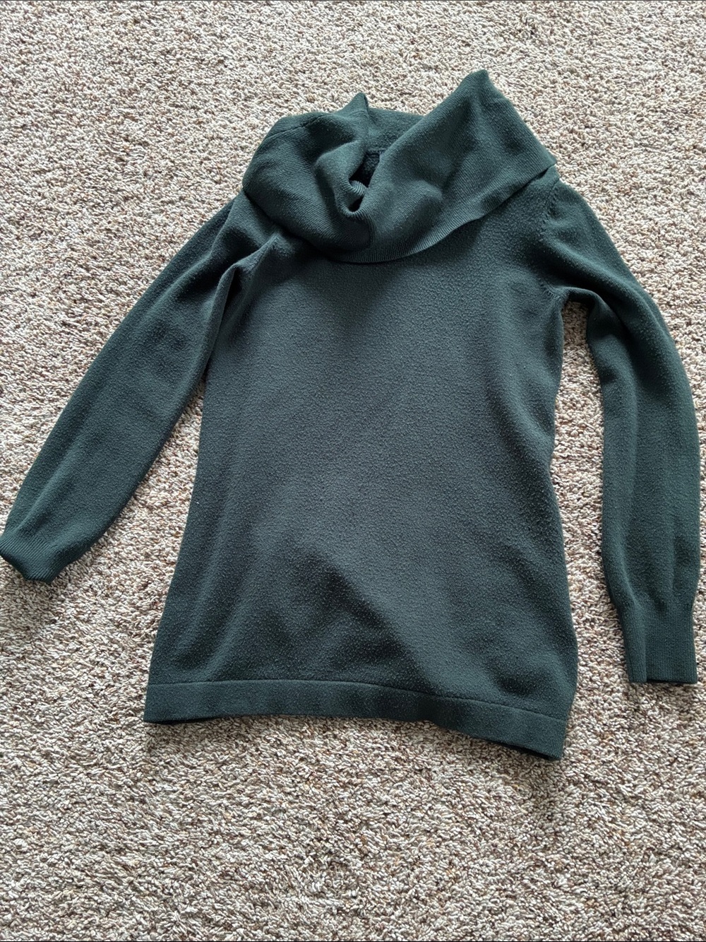 French Connection Dark Green Cowl Neck Sweater